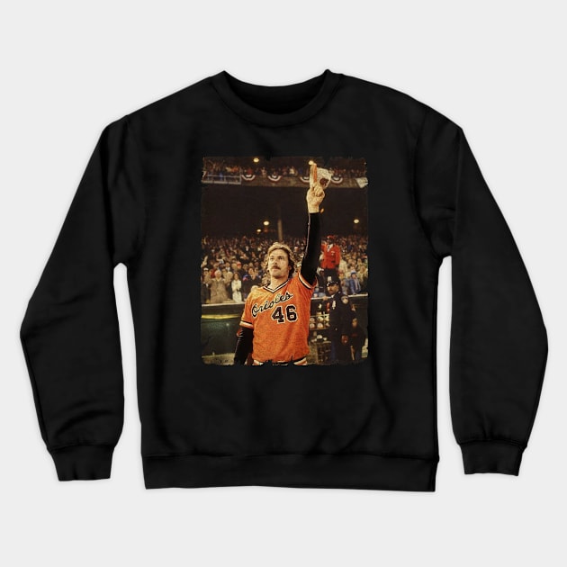 Mike Flanagan in Baltimore Orioles, 1979 Crewneck Sweatshirt by SOEKAMPTI